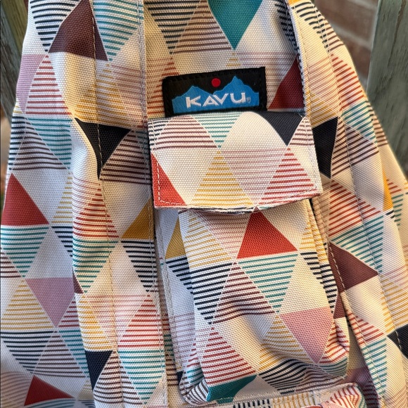 Kavu Women's Rope Sling Triangular Pattern Backpack - Multicolor - Picture 3 of 13